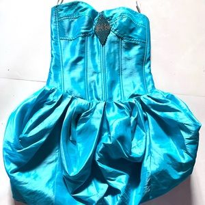 Jessica McClintock for Gunne Sak Vtg 80's Puff Party Prom Dress